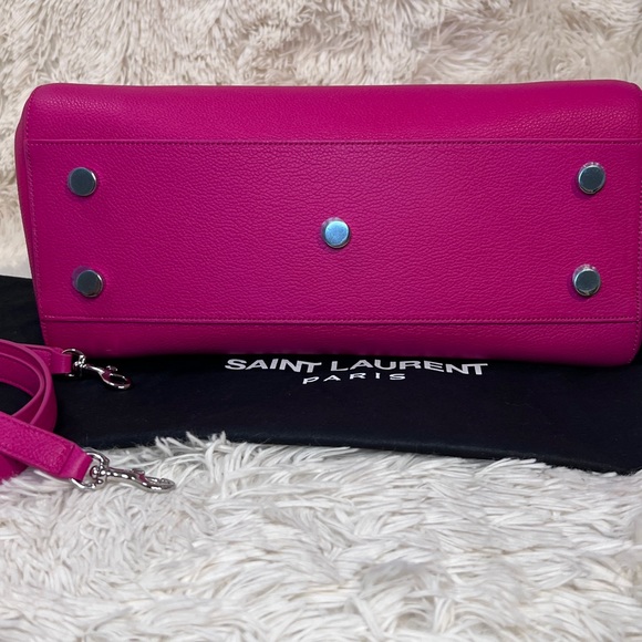 SOLD Authentic SAINT LAURENT
Grained Calfskin Small Cabas Rive Gauche - Picture 11 of 12